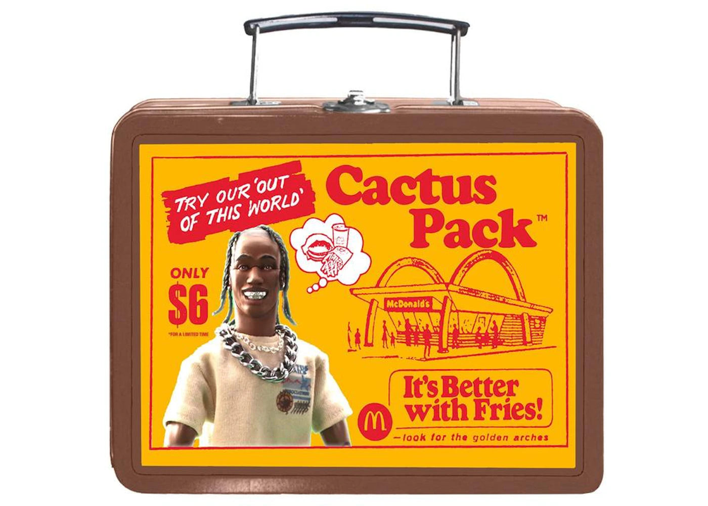 Travis Scott x McDonalds Cactus Pack Vintage Metal Lunchbox -1