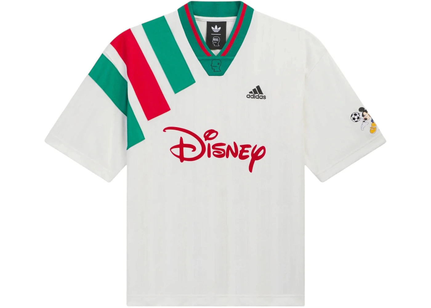 adidas x Brain Dead x Disney Football Jersey Chalk White -1