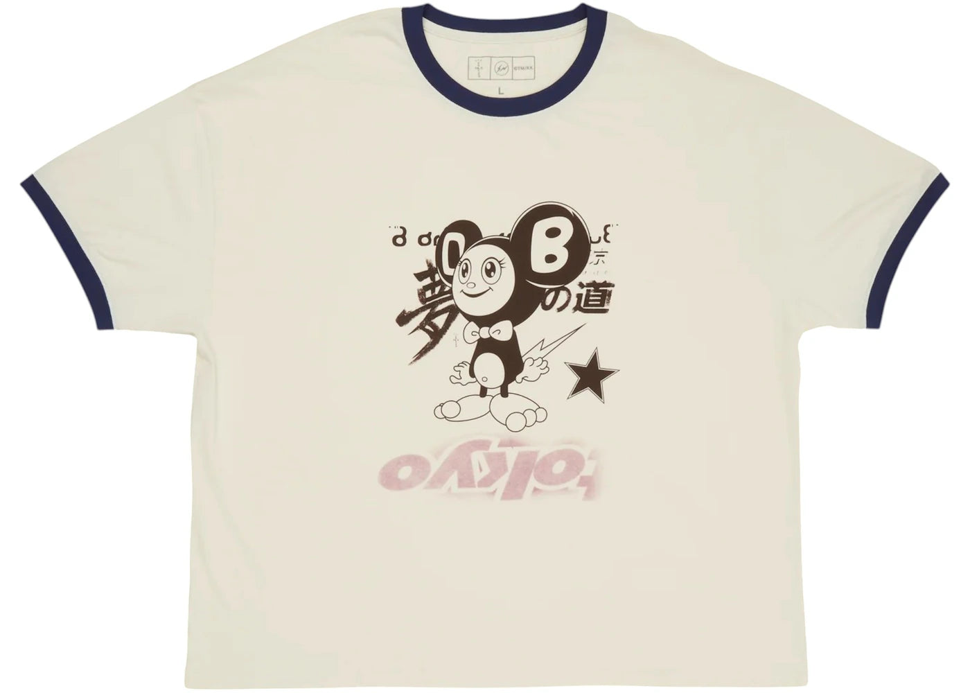 Travis Scott Cactus Jack x Fragment x Takashi Murakami Tokyo Ringer Tee Multicolor -1