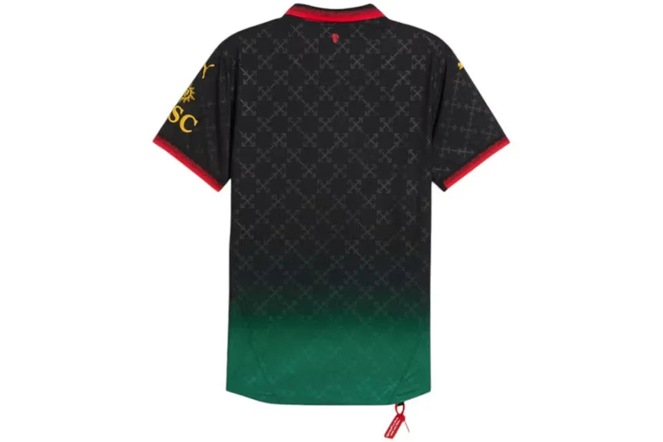 OFF-WHITE x Puma AC Milan Authentic Jersey Black/Power Green