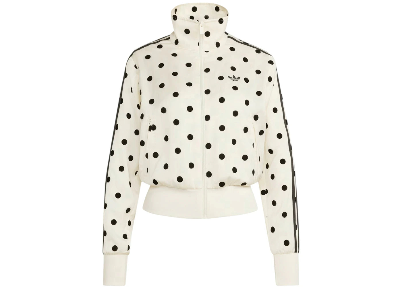 adidas Satin Polka Dots TT Track Jacket Off White -1