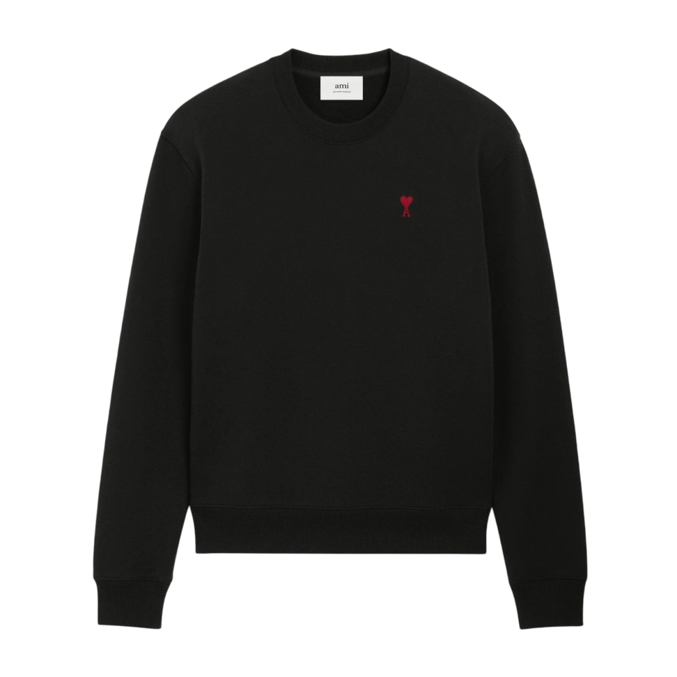 Sweatshirt Noir Ami de Coeur en Coton -1