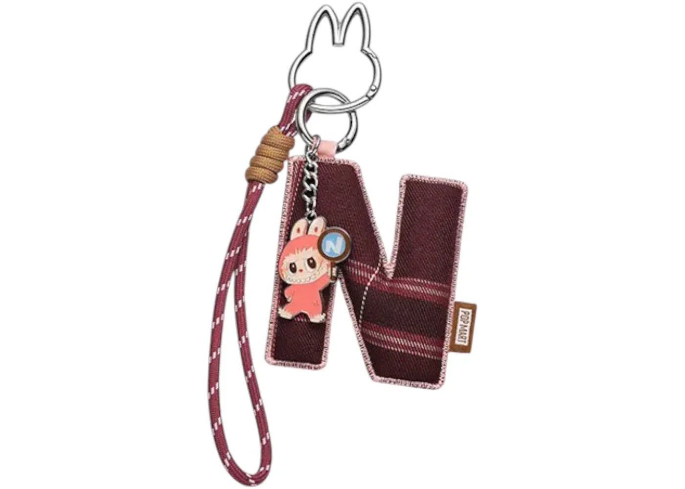 Pop Mart Labubu The Monsters Pin for Love Series "N" Letter Pendant -1