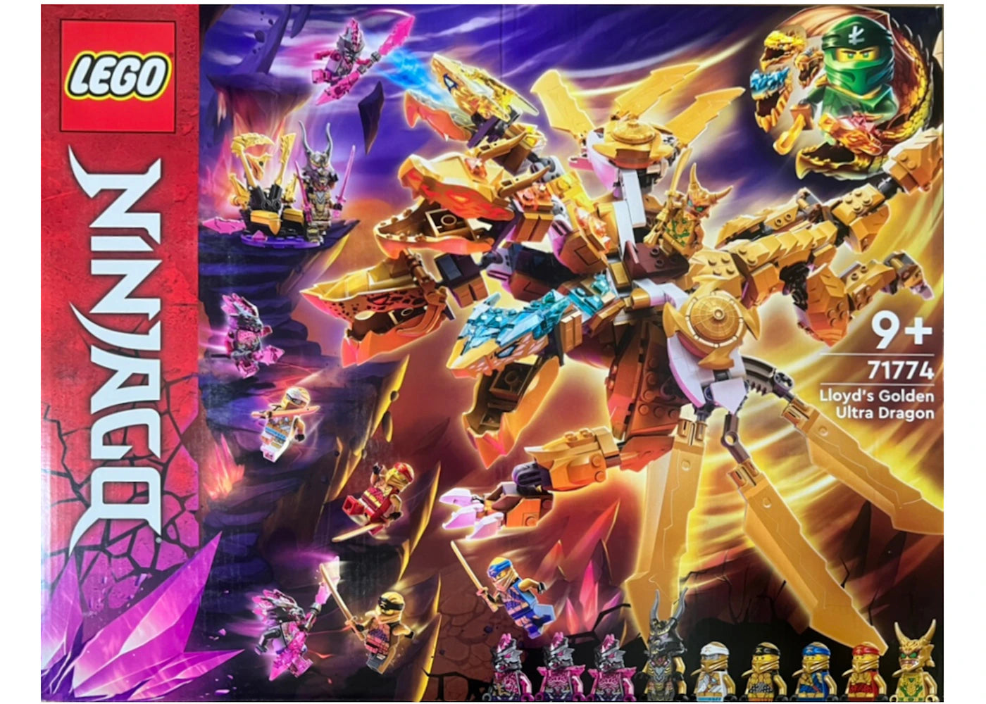 LEGO Ninjago Lloyd's Golden Ultra Dragon Set 71774 -1
