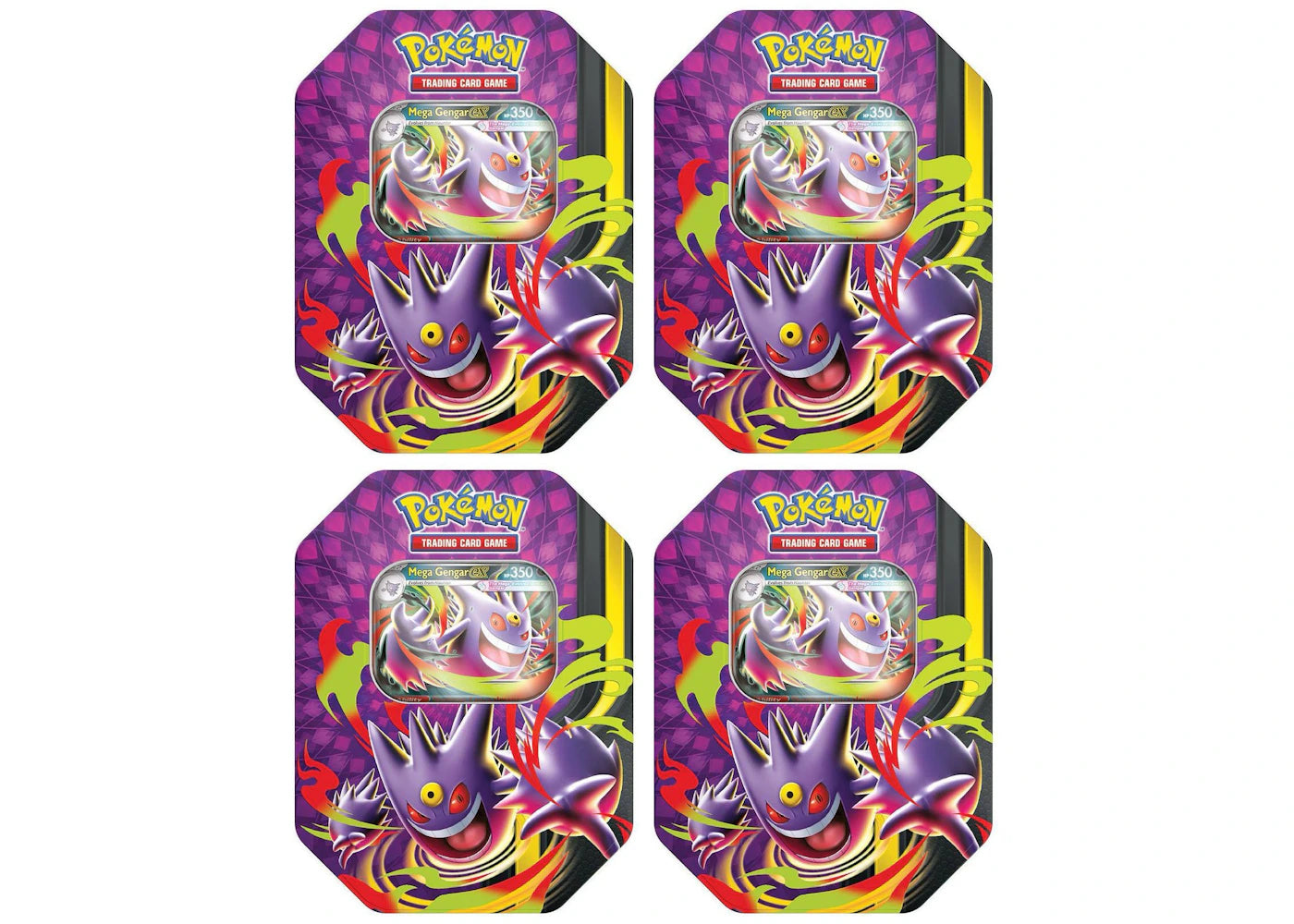 2026 Pokémon Mega Gengar Mega Moonlit Tin 4x Lot -1