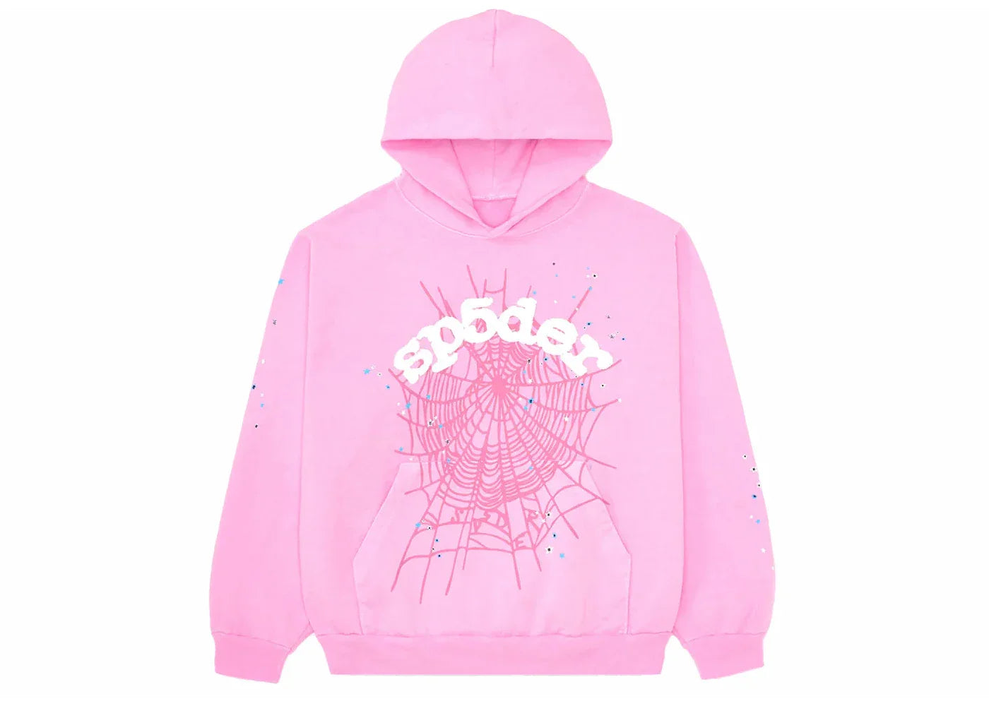 Sp5der OG Web Hoodie Pink -1