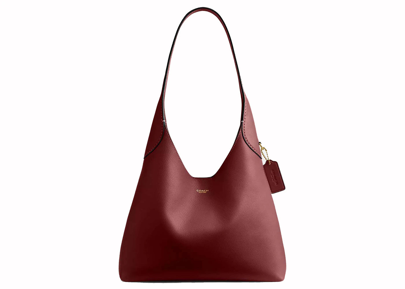 Coach Brooklyn Shoulder Bag 28 Smooth Leather/Brass/Dark Ruby -1
