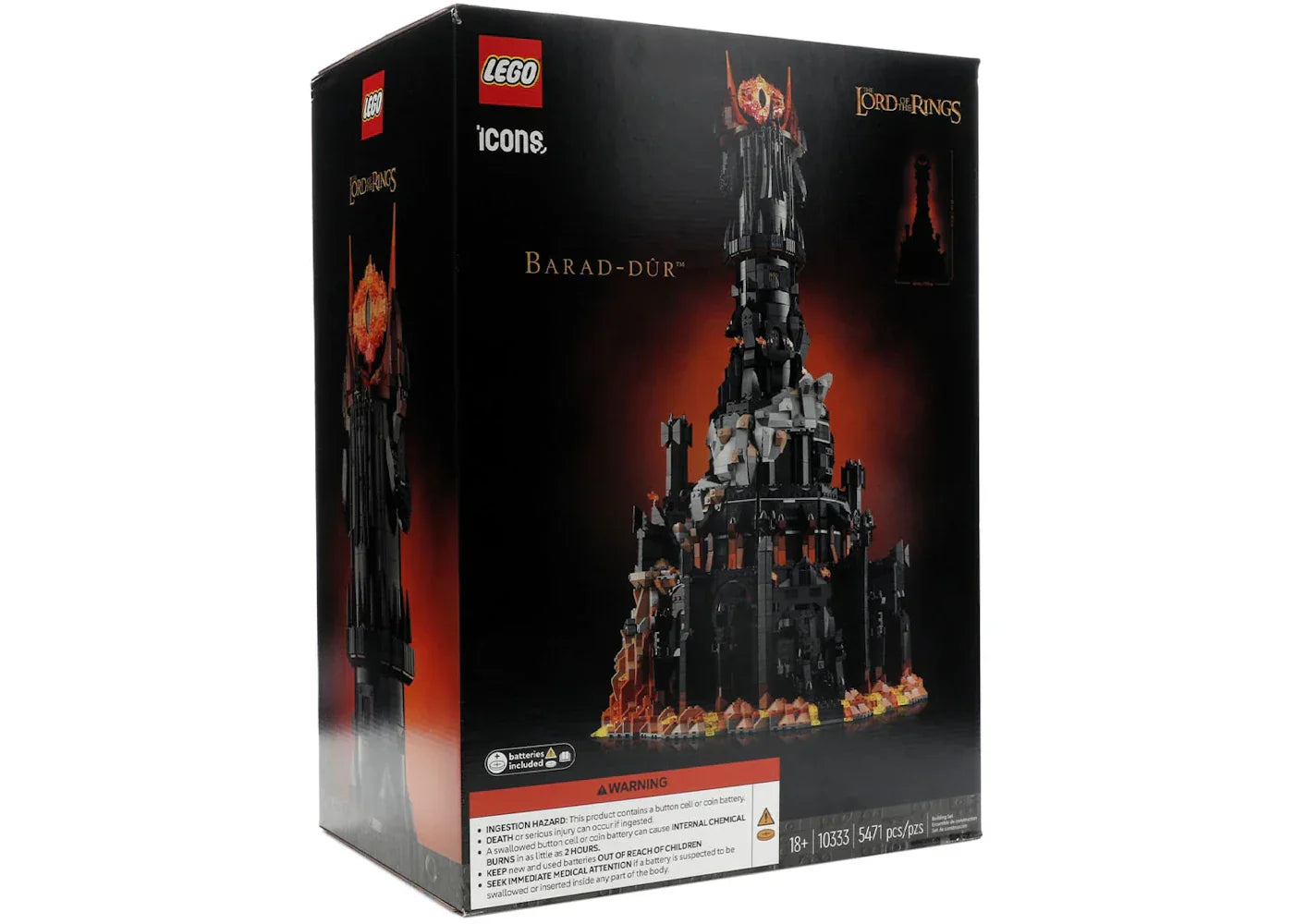 LEGO Icons The Lord of the Rings Barad-dur Set 10333-1