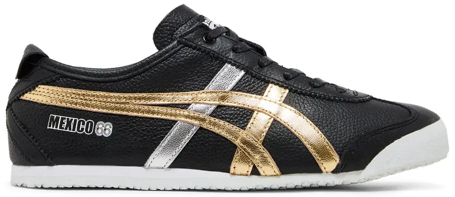 Onitsuka Tiger Mexico 66 Black Gold Silver