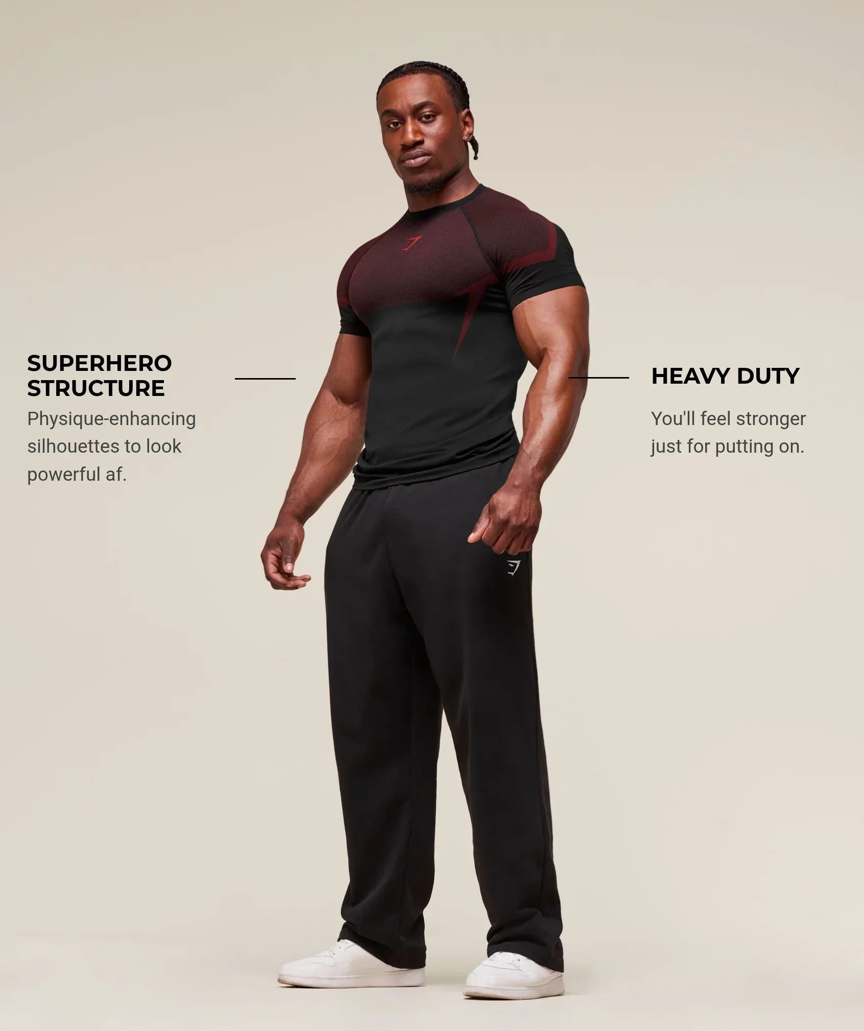 Outfit Gymshark Onyx 5.0 Seamless T-shirt
Black/Carmine Red