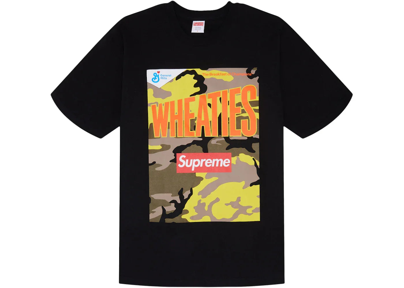 Supreme Wheaties Tee Black -1