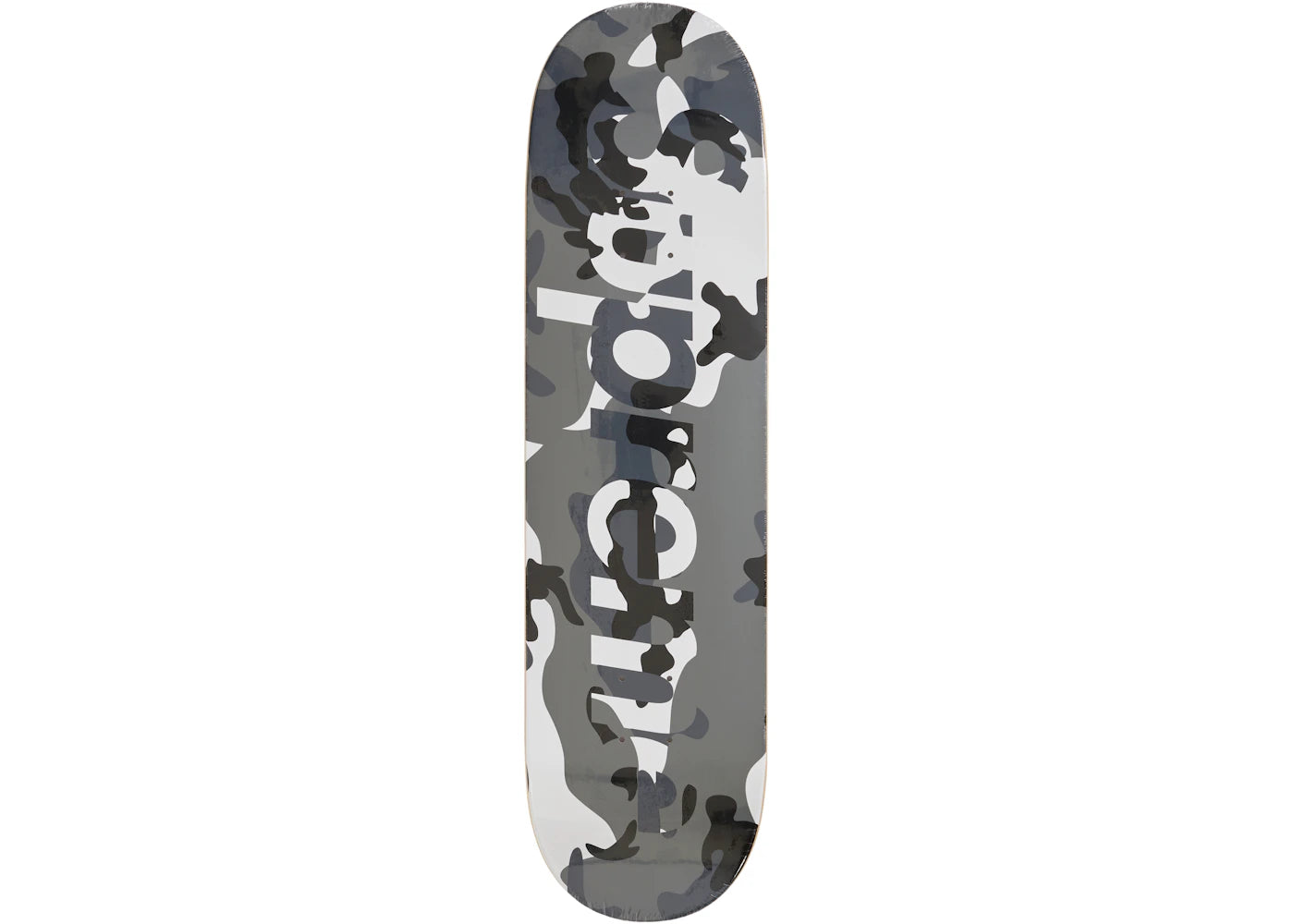 Supreme Camo Logo Skateboard Deck Snow Camo -1