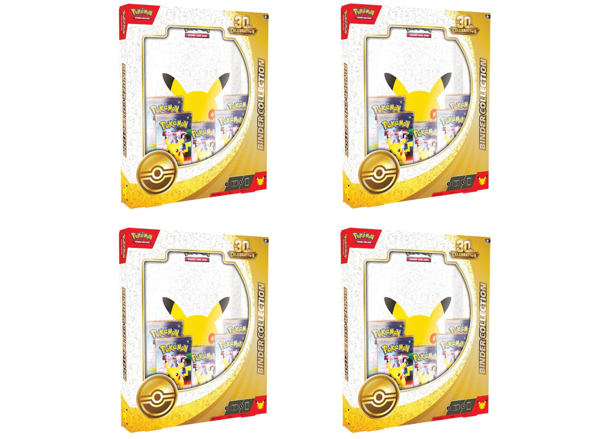 2026 Pokémon Mega Evolution 30th Celebration Binder Collection 4x Lot -1