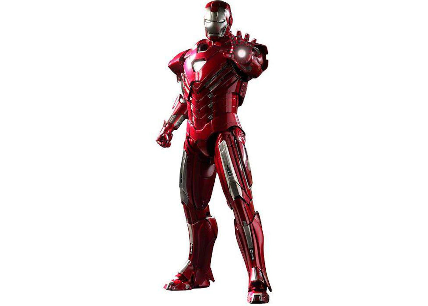 Hot Toys Marvel Movie Masterpiece Iron Man Mark 33 Silver Centurion Collectible Figure -1