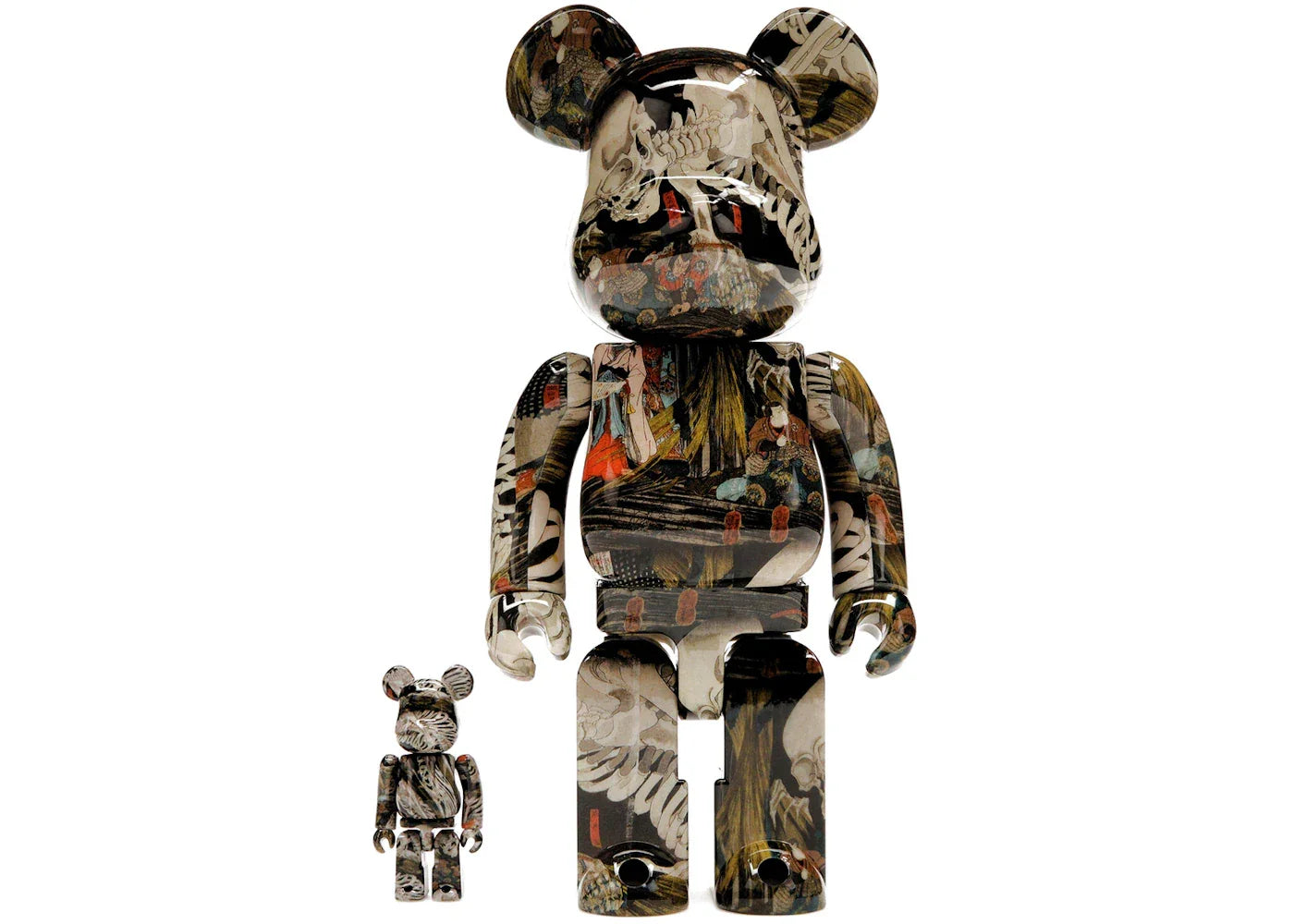 Bearbrick Utagawa Kuniyoshi (The Haunted Old Palace at Soma) 100% & 400% Set-1