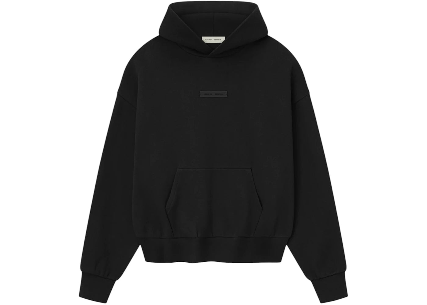 Fear of God Essentials Classic Fleece Hoodie Jet Black -1