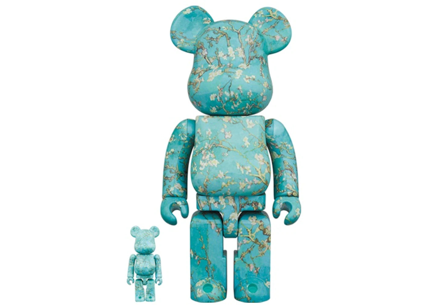 Bearbrick x Van Gogh Museum Van Gogh (Almond Blossom) 100% & 400% Set -1