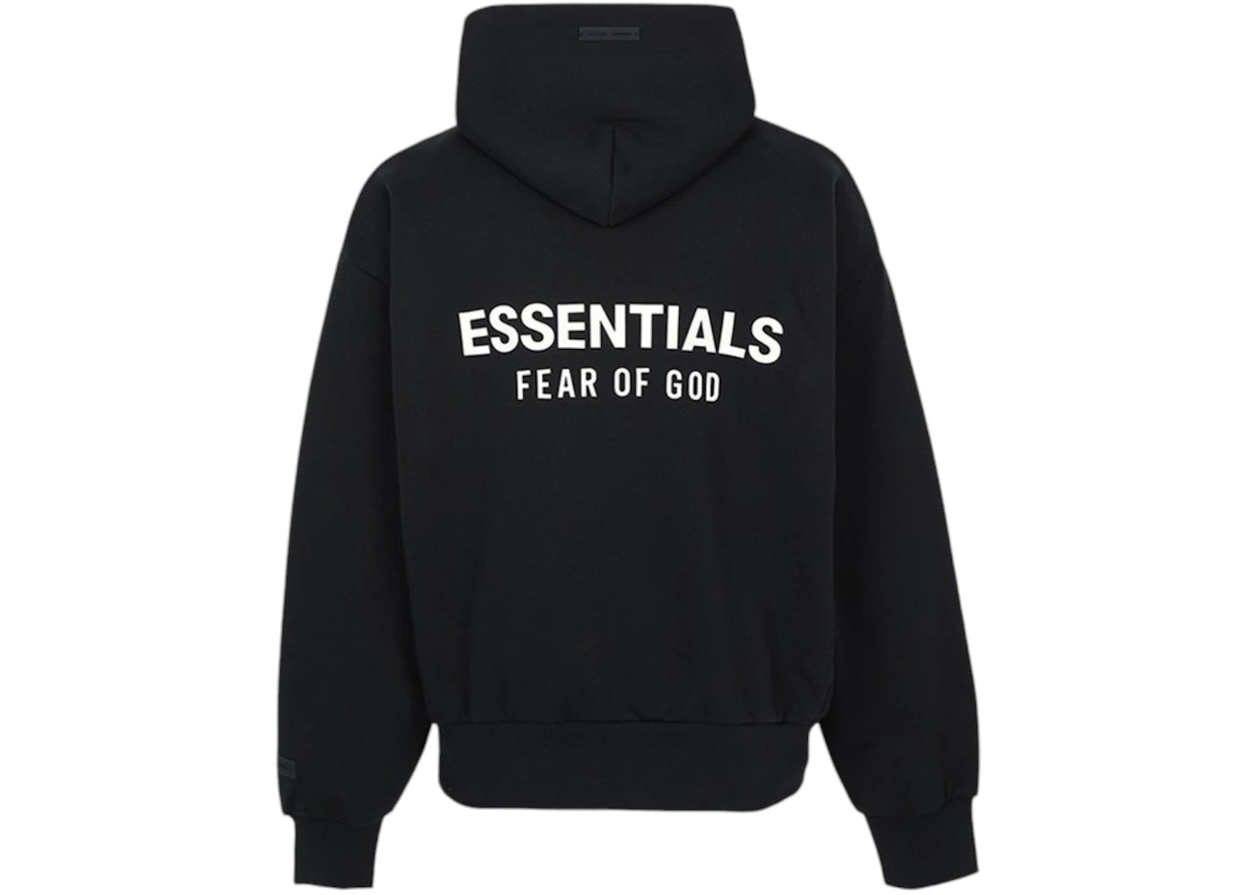Fear of God Essentials Classic Fit Fleece Hoodie Black -1