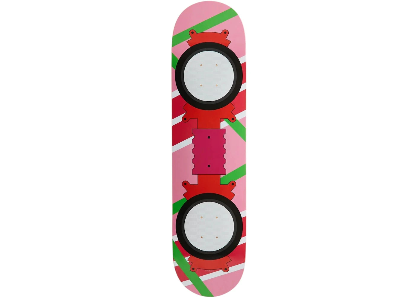 Kith x Back to the Future Skateboard Deck Multicolor/Pink -1