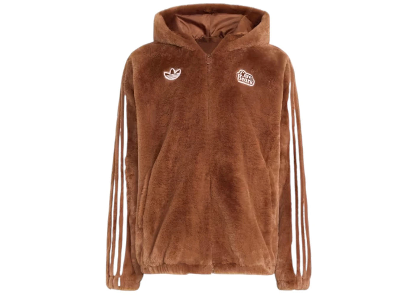 adidas x Care Bears Fur Jacket Preloved Brown -1