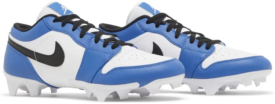 Pair Jordan 1 Low TD Cleat Game Royal