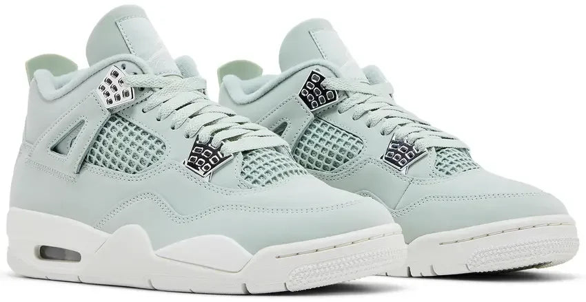 Pair Jordan 4 Retro Seafoam Sail (W)