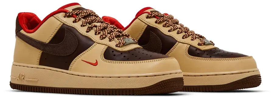 Pair Nike Air Force 1 Low '07 Light British Tan