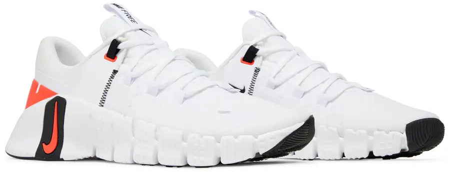 Pair Nike Free Metcon 5 White Bright Crimson