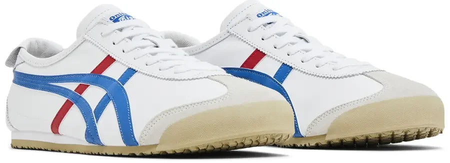 Pair Onitsuka Tiger Mexico 66 White Blue Red