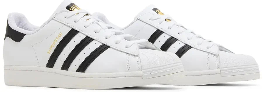 Pair adidas Superstar White Black