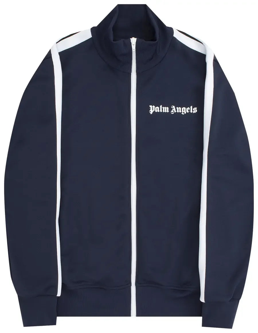 Palm Angels Track Jacket Navy Blue/White/Black SS22
