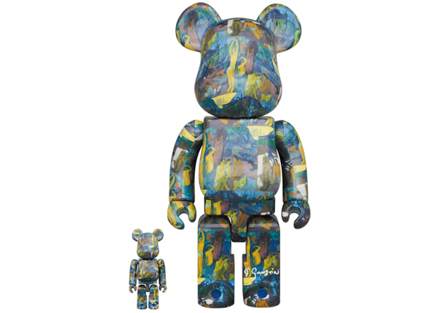 Bearbrick Eugène Henri Paul Gauguin (Where Do We Come From? What Are We? Where Are We Going?) 100% & 400% Set -1