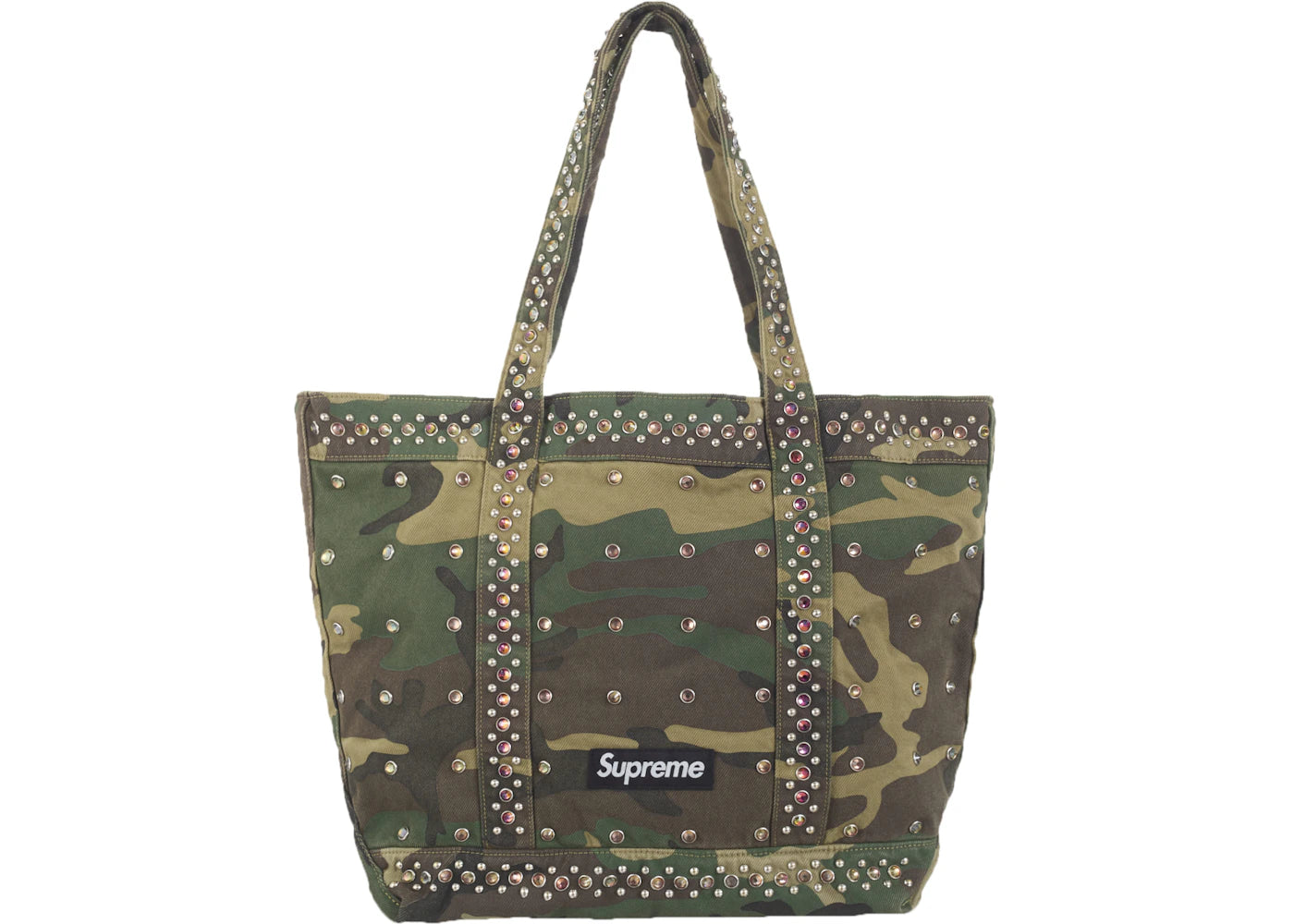 Supreme b.b. Simon Denim Tote Bag Woodland Camo -1