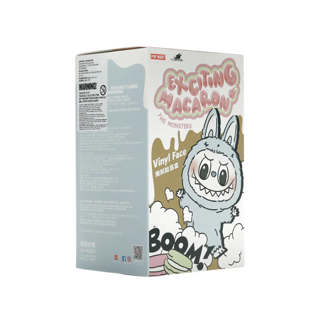 Pop Mart Labubu The Monsters Exciting Macarons Vinyl Plush Pendant Single Blind Box