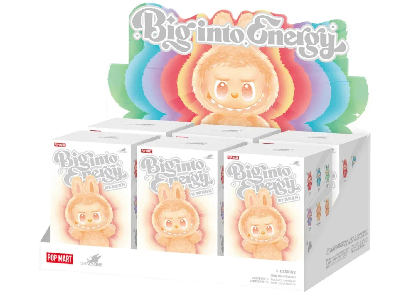 POP MART ラブブ LABUBU Big into Energy Pop Mart Labubu The Monsters Big into Energy Series Vinyl Plush Pendan