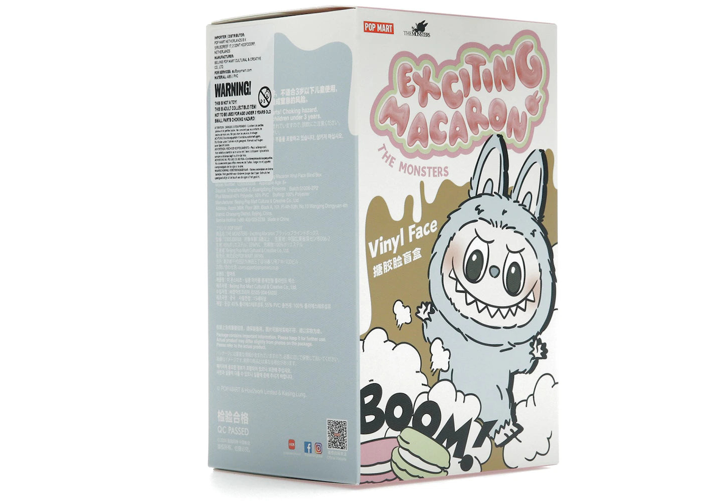 Pop Mart Labubu The Monsters Exciting Macarons Vinyl Plush Pendant Single Blind Box