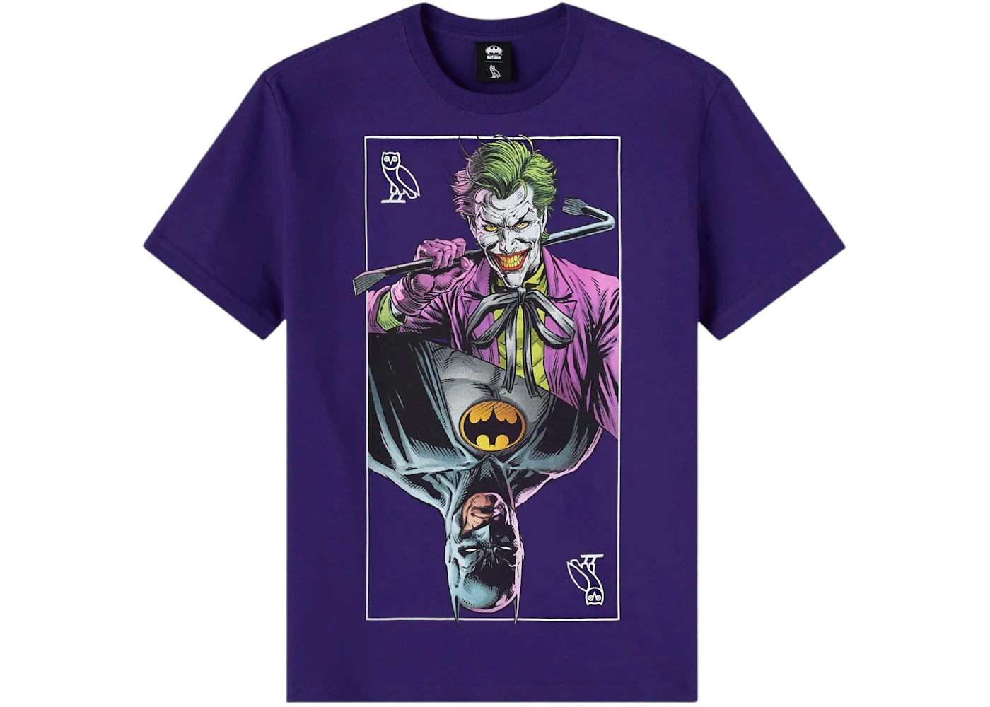 OVO x Batman The Joker Mirror Tee Purple -1