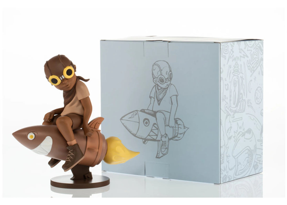 Hebru Brantley x Billionaire Boys Club x Bait Beyond The Beyond Fly Boy Figure 9 Inches Sepia -1