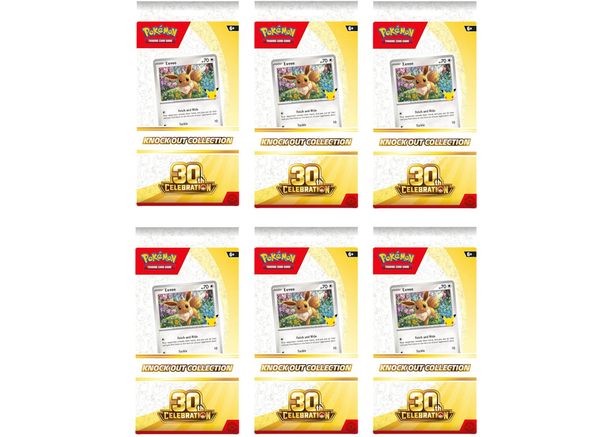 2026 Pokémon Mega Evolution 30th Celebration Knock Out Collection 6x Lot -1