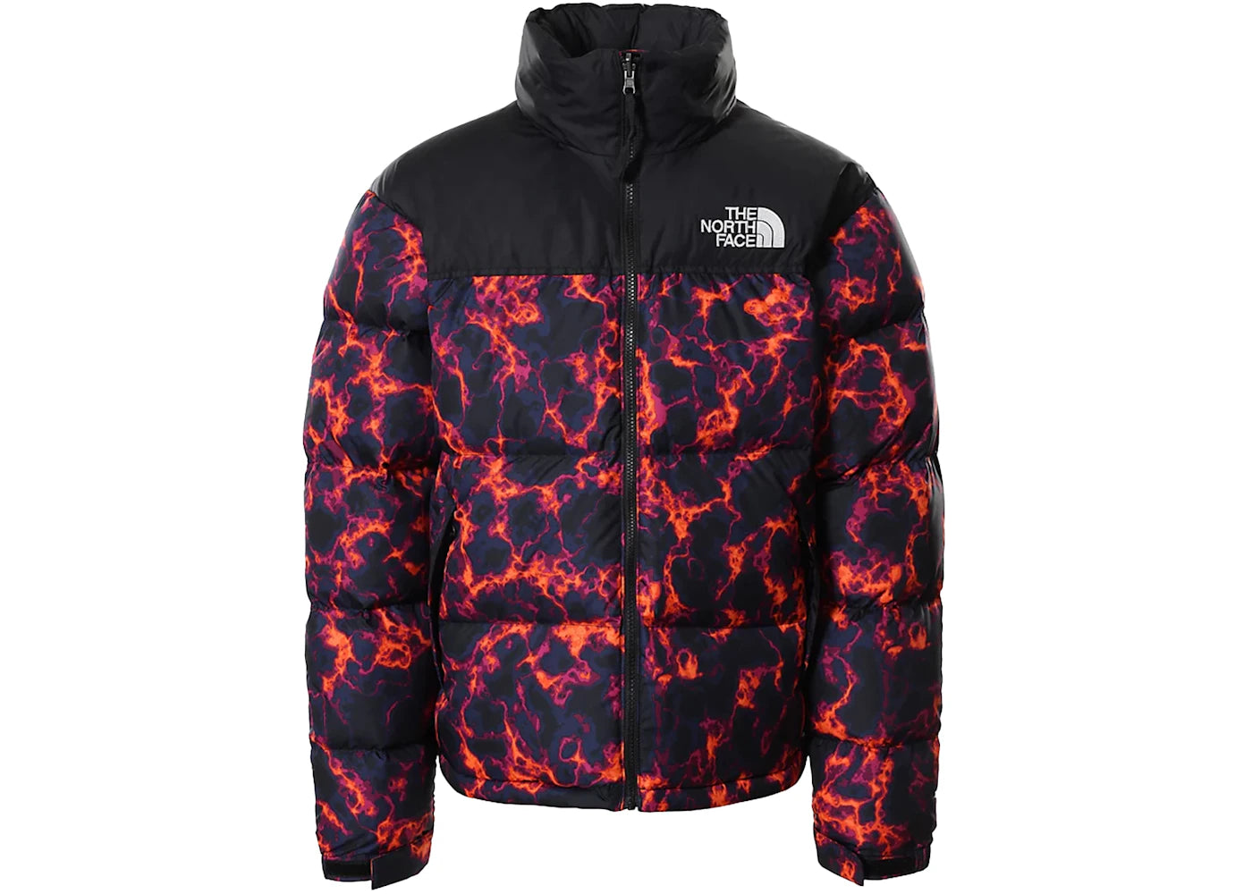 The North Face 1996 Printed Retro Nuptse 700 Fill Packable Jacket TNF Black Marble Camo Print -1
