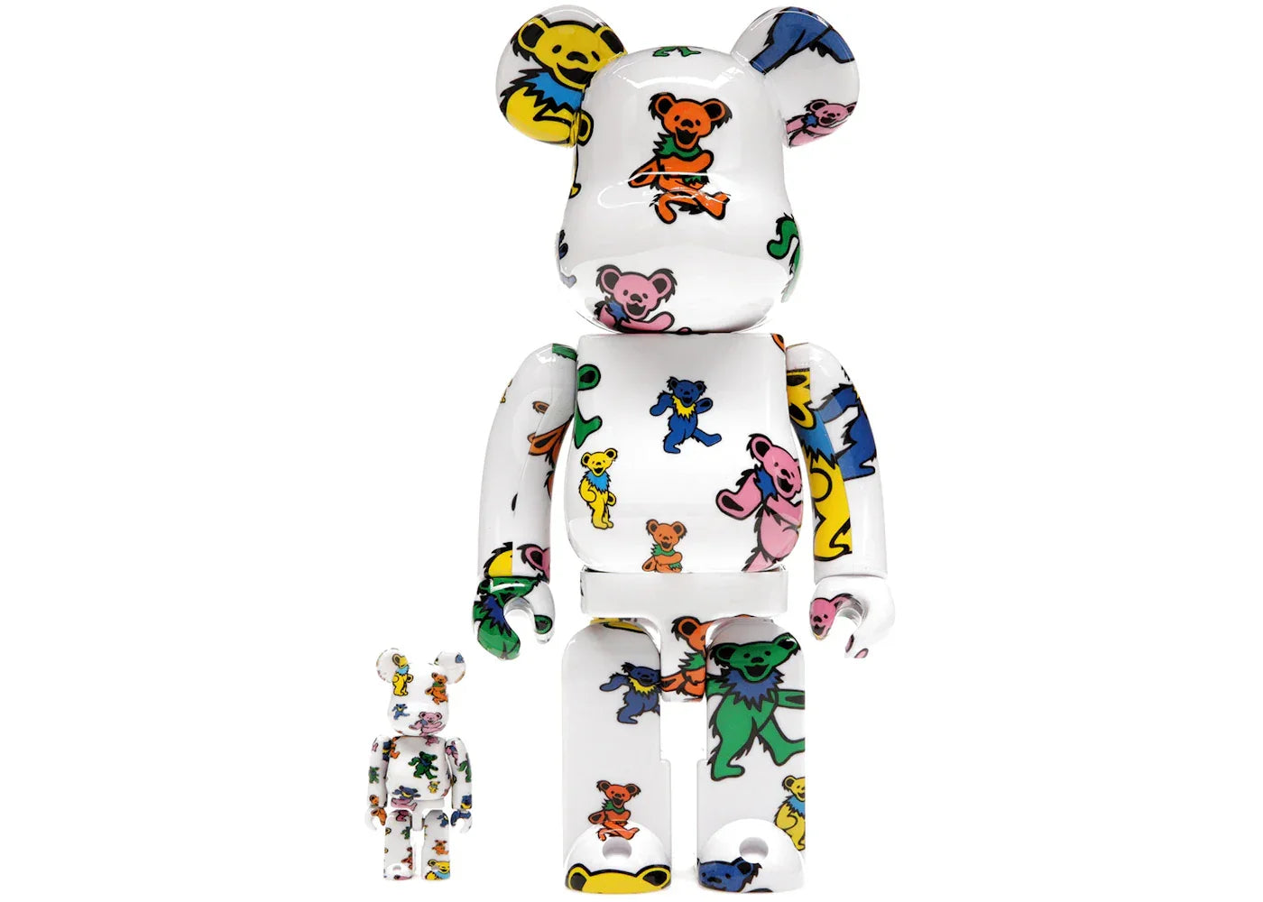 Bearbrick x Grateful Dead (Dancing Bear) 100% & 400% Set -1