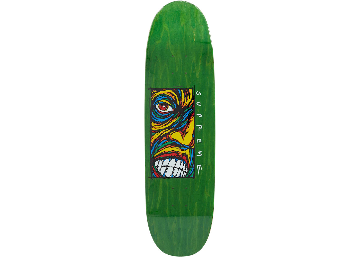 Supreme Disturbed Skateboard Deck Lime -1