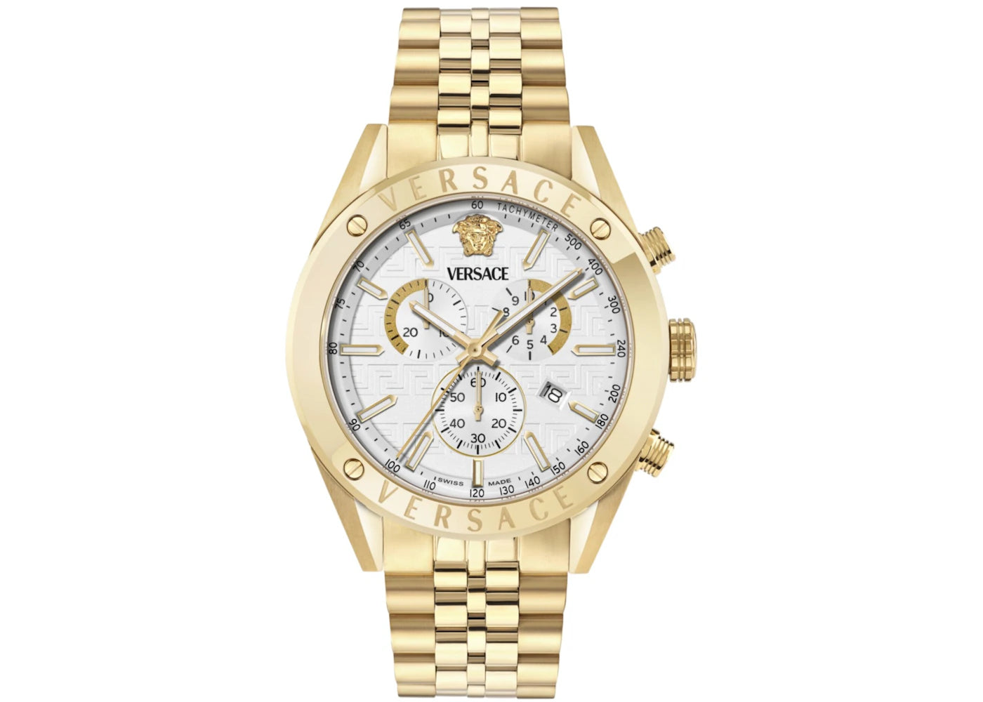 Versace Athletic Chrono VEKJA0725 (White Guilloche) -1