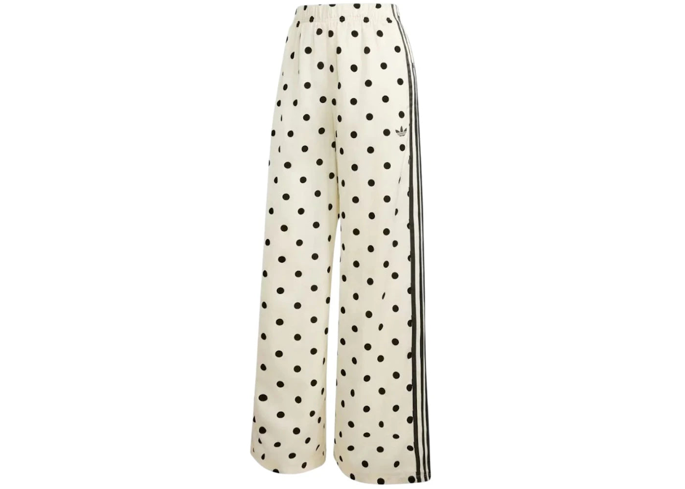 adidas Satin Polka Dots Wide Leg Pants (Asia Sizing) Off White -1