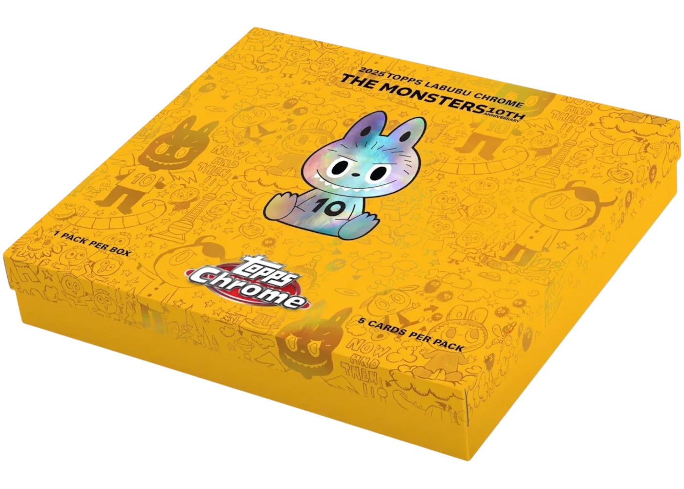 2025 Topps Chrome Labubu The Monsters 10th Anniversary Hobby Box -1