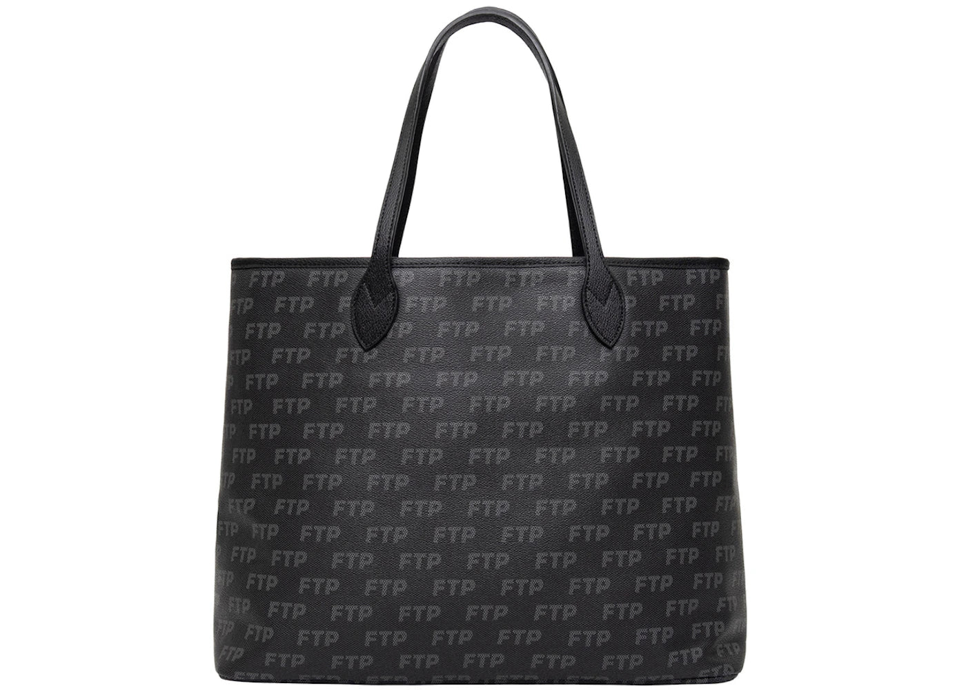 FTP Logo Repete Tote Bag Black -1