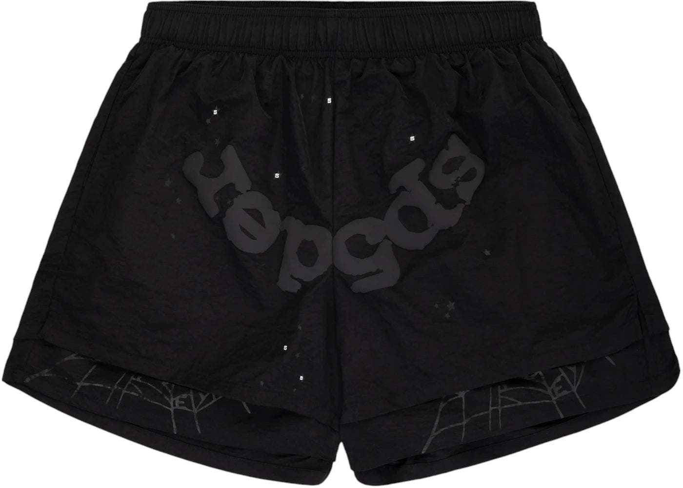 Sp5der OG Web Double Layer Short Black -1