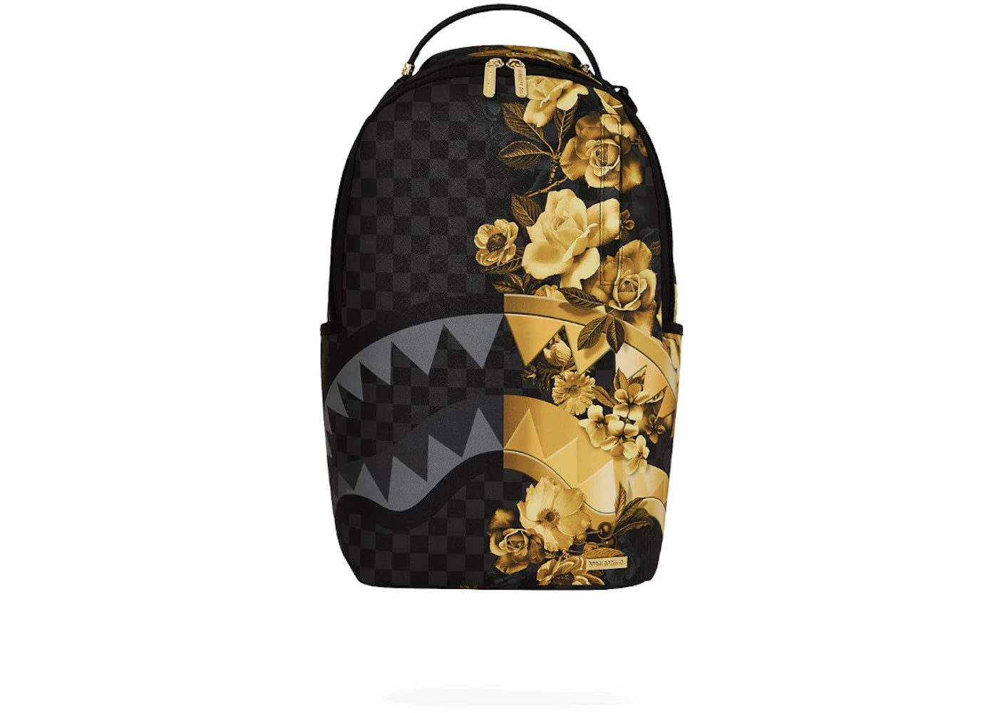 Sprayground Gold Floral Remix Backpack Black/Gold -1