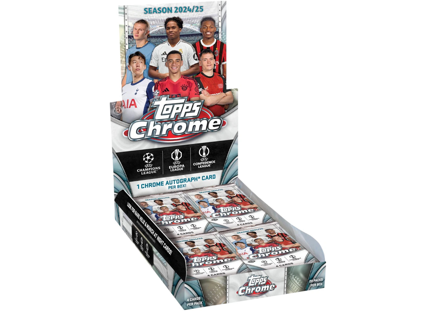 2024-25 Topps Chrome UEFA Club Competitions Hobby Box -1