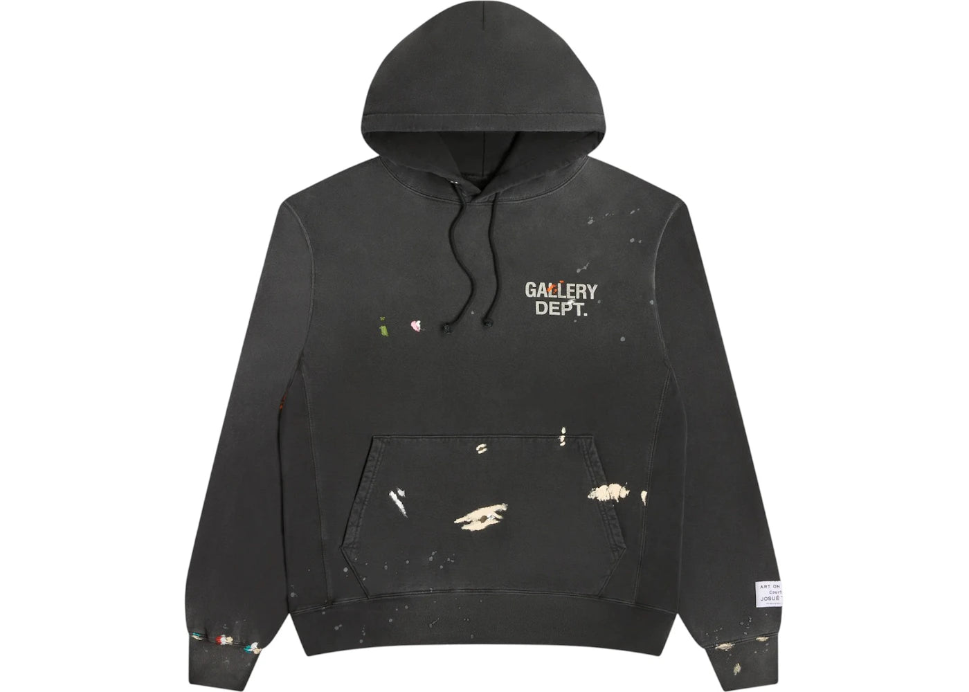 Gallery Dept. Paint Logo Hoodie Vintage Black -1